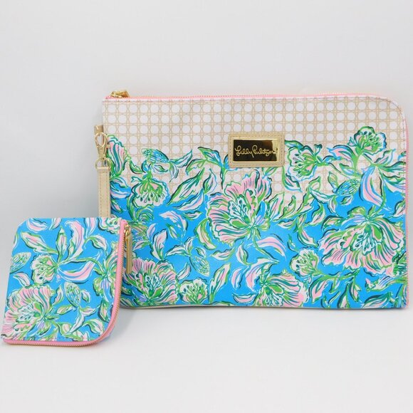 Lilly Pulitzer Padded Tech Sleeve Set in Chic Magnet | Preppy | EUC - Picture 1 of 13